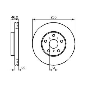 Compre Disco de travão da BOSCH 0 986 478 725 a um preço baixo por 56,07 €