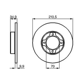 Compre Disco de travão da BOSCH 0 986 478 755 a um preço baixo por 41,39 €