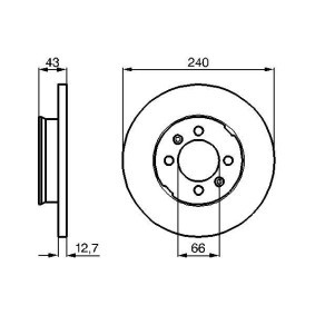 Compre Disco de travão da BOSCH 0 986 478 819 a um preço baixo por 24,05 €