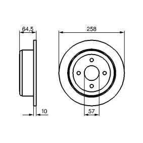 Compre Disco de travão da BOSCH 0 986 479 220 a um preço baixo por 26,66 €