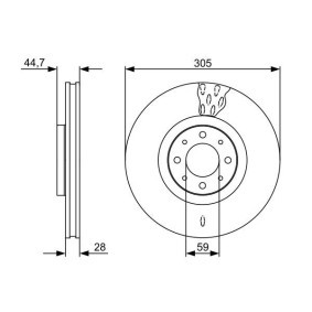 Compre Disco de travão da BOSCH 0 986 479 530 a um preço baixo por 88,01 €