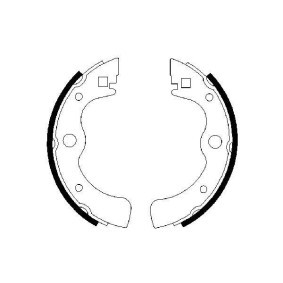Bremsbackensatz 0 986 487 049 für HONDA