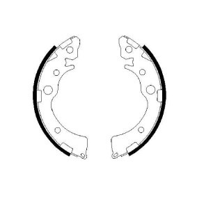 Bremsbackensatz 0 986 487 460 für HONDA