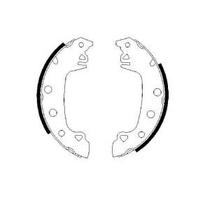 Compre Jogo de maxilas de travão da BOSCH 0 986 487 541 a um preço baixo por 26,82 €