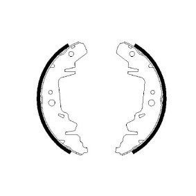 Bremsbackensatz 0 986 487 634 für HYUNDAI