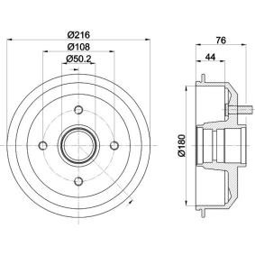 Bremstrommel von MINTEX MBD008