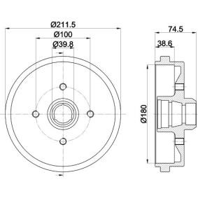 Bremstrommel von MINTEX MBD014