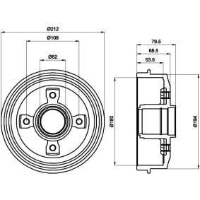 Bremstrommel von MINTEX MBD032