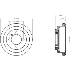 Bremstrommel von MINTEX MBD033