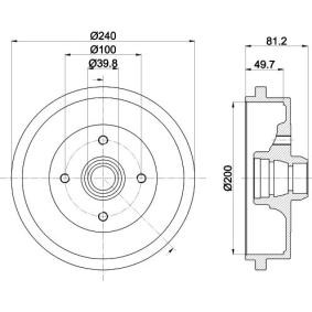 Bremstrommel von MINTEX MBD040