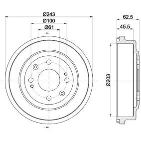 Bremstrommel von MINTEX MBD042