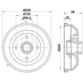 Bremstrommel von MINTEX MBD047