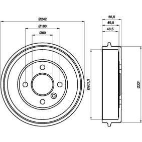 Bremstrommel von MINTEX MBD131