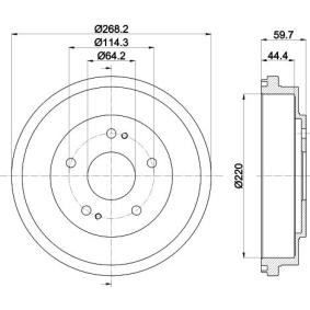 Bremstrommel von MINTEX MBD167