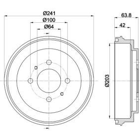 Bremstrommel von MINTEX MBD186