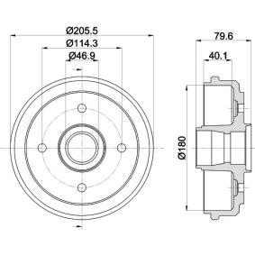 Bremstrommel von MINTEX MBD192
