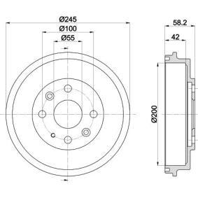 Bremstrommel von MINTEX MBD207