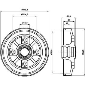 Bremstrommel von MINTEX MBD228