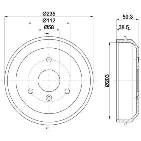 Bremstrommel von MINTEX MBD241
