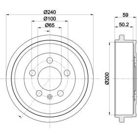 Bremstrommel von MINTEX MBD247
