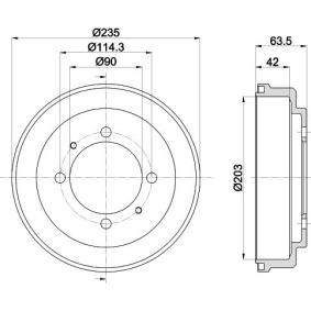 Bremstrommel von MINTEX MBD272