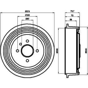 Bremstrommel von MINTEX MBD285
