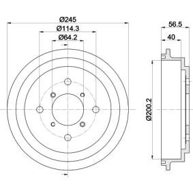 Bremstrommel von MINTEX MBD290