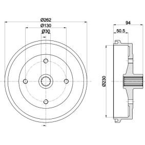 Bremstrommel des Herstellers MINTEX - Originalware Artikelnummer: MBD295