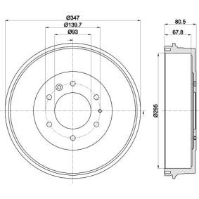 Bremstrommel von MINTEX MBD334