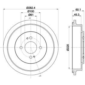Bremstrommel von MINTEX MBD348