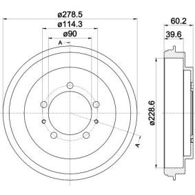 Bremstrommel von MINTEX MBD352
