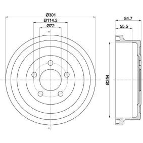 Bremstrommel von MINTEX MBD367