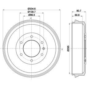 Bremstrommel von MINTEX MBD369