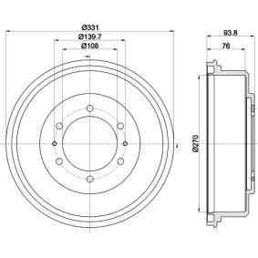 Bremstrommel von MINTEX MBD371