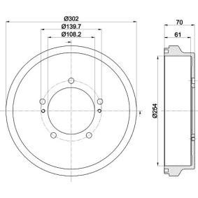 Bremstrommel von MINTEX MBD381
