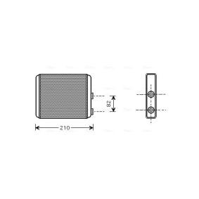 Acquista Scambiatore calore per riscaldamento abitacolo da AVA COOLING SYSTEMS OLA6353 a buon mercato per soli 79,64 €