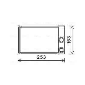 Acquista Scambiatore calore per riscaldamento abitacolo da AVA COOLING SYSTEMS OLA6680 a buon mercato per soli 131,84 €