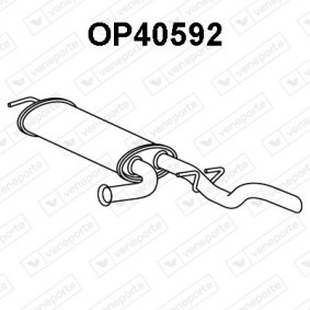 Compre Panela de escape traseira da VENEPORTE OP40592 a um preço baixo por 102,09 €