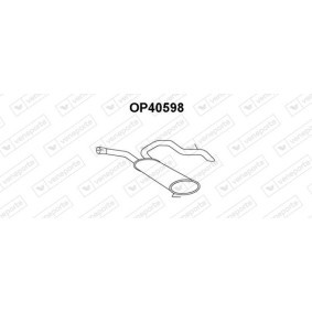 Compre Panela de escape traseira da VENEPORTE OP40598 a um preço baixo por 106,77 €