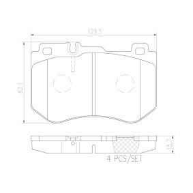Compre Pastilhas de travão da BREMBO P 85 139 a um preço baixo por 115,31 €