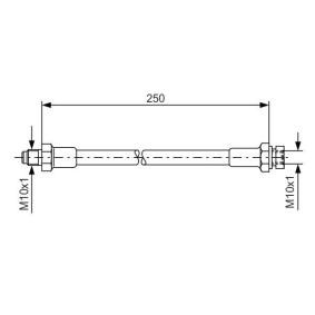 Compre Tubo flexível de travão da BOSCH 1 987 476 348 a um preço baixo por 23,42 €