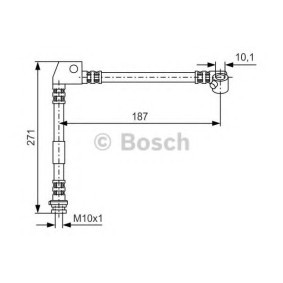 Compre Tubo flexível de travão da BOSCH 1 987 476 658 a um preço baixo por 44,46 €