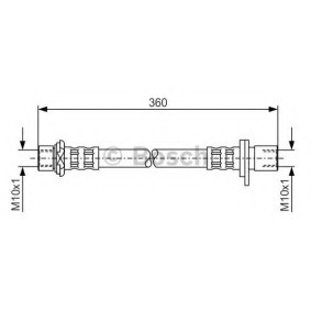 Compre Tubo flexível de travão da BOSCH 1 987 476 726 a um preço baixo por 7,87 €