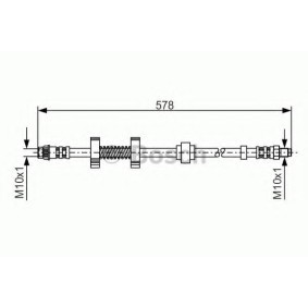 Comprar Latiguillo de freno de BOSCH 1 987 476 796 a bajo precio de 15,12 €