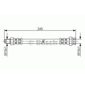 Compre Tubo flexível de travão da BOSCH 1 987 476 876 a um preço baixo por 10,13 €