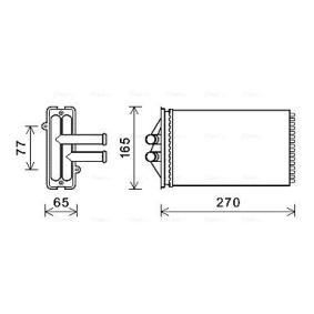 Wärmetauscher, Innenraumheizung von AVA COOLING SYSTEMS PRA6082