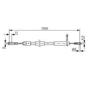 Comprar Cable de freno de mano de BOSCH 1 987 477 628 a bajo precio de 21,44 €