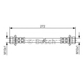 Compre Tubo flexível de travão da BOSCH 1 987 481 307 a um preço baixo por 22,29 €