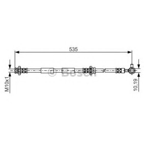 Compre Tubo flexível de travão da BOSCH 1 987 481 312 a um preço baixo por 34,15 €