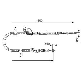 Compre Cabo de aço, travão de estacionamento da BOSCH 1 987 482 078 a um preço baixo por 22,75 €
